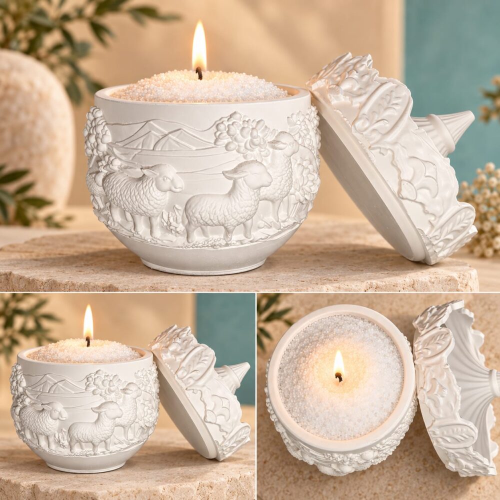 Velas de cera de arena + medio kilo de cera de arena