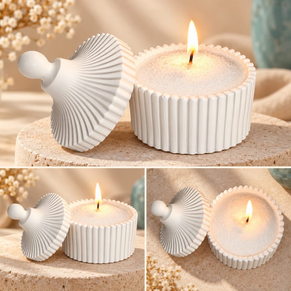 Velas de cera de arena + medio kilo de cera de arena